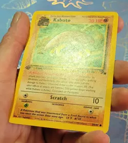 1999 POKEMON FOSSIL 1ST EDITION #50 KABUTO NM! - Image 3