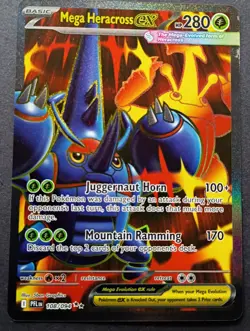 Pokemon - Mega Heracross ex 108/094 - ME Phantasmal Flames - Full Art - NM - Image 1