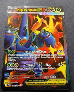 Pokemon - Mega Heracross ex 108/094 - ME Phantasmal Flames - Full Art - NM - Image 2