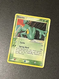 2004 POKEMON EX TEAM ROCKET RETURNS GOLD STAR #109 TREECKO-HOLO - Image 1