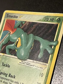 2004 POKEMON EX TEAM ROCKET RETURNS GOLD STAR #109 TREECKO-HOLO - Image 3