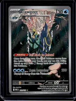 2025 Pokemon Mega Evolution Clawitzer Illustration Rare #141/132 - Image 1