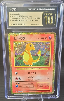 Pokemon TCG Charmander 001/032 Japanese Holo CGC Pristine10 2023 - Image 1