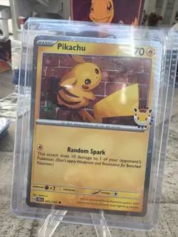 Pikachu 051 /162 Stamped 2026 Pokemon Day 30 Promo TCG - NM - Image 1