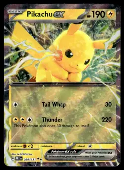 2025 Scarlet & Violet Series - Prismatic Evolutions Pikachu ex Double Rare #28 - Image 1