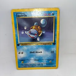 Squirtle 68/82 Common Team Rocket Pokemon 1st Edition Damaged - Image 1