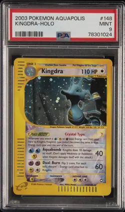 2003 POKEMON AQUAPOLIS #148 KINGDRA-HOLO PSA 9 - Image 1