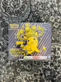 Pokemon TCG Scarlet & Violet SURGING SPARKS Elite Trainer Box FACTORY SEALED ETB - Image 1