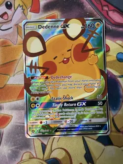 Pokemon Dedenne GX 195a/214 Unbroken Bonds Alternate Art Holo - Image 1
