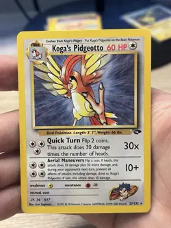 # Koga's Pidgeotto Gym Challenge 27/132 Rare Unlimited WoTC Pokemon 2000 LP - Image 1