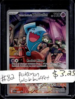 2023-25 Pokemon SV Black Star Promos Team Rocket's Wobbuffet #203 - Image 1