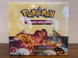 Pokemon TCG: Sword & Shield Darkness Ablaze Booster Box - New/Sealed- Mint - Image 1
