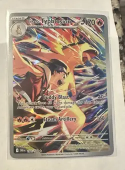 Pokemon TCG Ethan's Typhlosion 190/182 Sv10: Destined Rivals Illustration Rare - Image 1