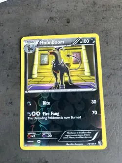 Houndoom 75/124 Dragons Exalted Reverse Holo NM Pokemon - Image 1