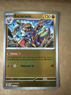 Pokemon Perfect Order Barbaracle 043/088 Reverse Holo NM - Image 1
