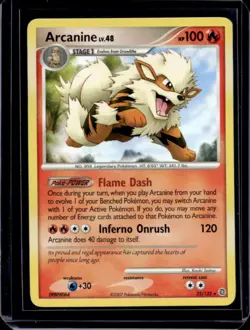 2007 Pokemon Diamond & Pearl Secret Wonders Arcanine #22/132 - Image 1