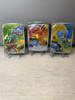 Pokemon First Partner Illustration Collection Series 1 Kanto Starters Set - Image 1