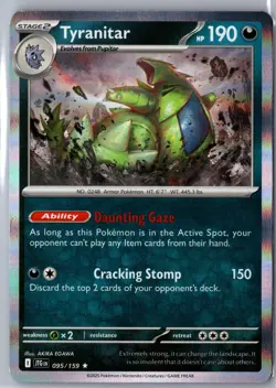 Tyranitar 095/159 Rare Journey Together Pokemon Holo NM/M - Image 1