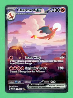 Charizard Ex Pokemon SIR Scarlet & Violet 151 199/165 NM - Image 1