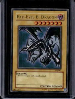 2003 Yu-Gi-Oh Starter Deck Joey Red-Eyes B. Dragon #SDJ-001 - Image 1