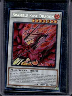 2020 Yu-Gi-Oh Doom of Dimensions Bramble Rose Dragon 1st Edition #DOOD-EN039 - Image 1