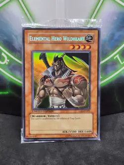 Yugioh Elemental Hero Wildheart GSE-EN001 Ultra Rare Promo Sealed - Image 1