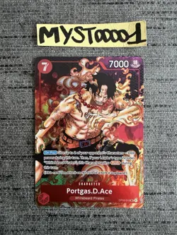 Carte One Piece Portgas.D.Ace OP02-013 SR Alternate Art English Card - Image 1