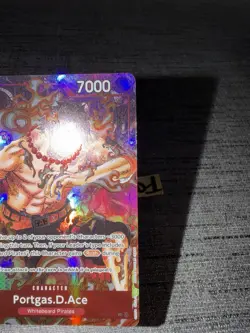 Carte One Piece Portgas.D.Ace OP02-013 SR Alternate Art English Card - Image 5