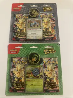 2x Pokemon TCG Ascended Heroes 2 Pack Blister Bundle Larry Erika Sealed New - Image 1