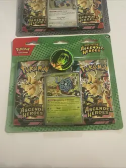 2x Pokemon TCG Ascended Heroes 2 Pack Blister Bundle Larry Erika Sealed New - Image 3