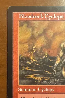 BLOODROCK CYCLOPS - MTG Magic the Gathering Card - Weatherlight - Common MP - Image 2