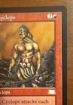 BLOODROCK CYCLOPS - MTG Magic the Gathering Card - Weatherlight - Common MP - Image 3