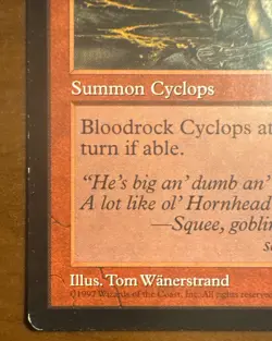 BLOODROCK CYCLOPS - MTG Magic the Gathering Card - Weatherlight - Common MP - Image 5