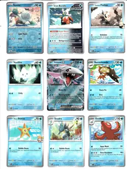 Pokemon Card Binder Page Lot Holofoils, Ultra Rares , Trick or Trade, EX Mint - Image 1