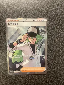 Pokemon N's Plan Black Bolt Holo Card 163/086 SV - Image 1