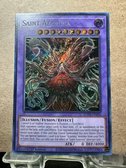 Saint Azamina - SUDA-EN036 Secret Rare 1st Edition Yugioh TCG Card - Image 1