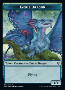 MTG Treasure // Faerie Dragon Double-Sided Token [Commander Legends: Battle for - Image 2