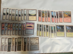 MTG REVISED Edition (1994) 50 BASIC LAND cards LOT - Magic the Gathering - Image 1