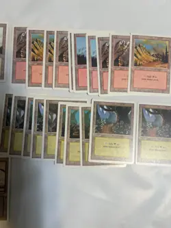 MTG REVISED Edition (1994) 50 BASIC LAND cards LOT - Magic the Gathering - Image 3