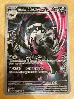 Pokemon TCG Galarian Obstagoon 245/217 Ascended Heroes Card Illustration Rare NM - Image 1