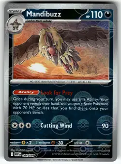 Mandibuzz (Poke Ball Pattern) 064/086 SV: White Flare NM Pokemon Card TCG - Image 1