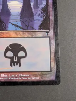 MTG Card - 1x Swamp (348) - Core Set Seventh (7th) Edition LP Vintage Foil Magic - Image 5