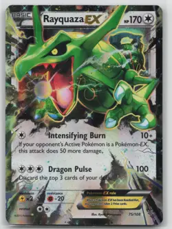 Pokemon Card Rayquaza EX (75) Ultra Rare XY - Roaring Skies 75/108 - Image 1
