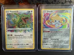 Pokemon 2020 Amazing Rare Raikou Zacian Jirachi Rayquaza Holo Card Lot - Image 2