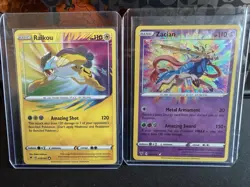 Pokemon 2020 Amazing Rare Raikou Zacian Jirachi Rayquaza Holo Card Lot - Image 4