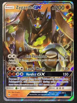 Zygarde GX 73/131 Ultra Rare Pokemon Card NM Holo Full Art - Image 1
