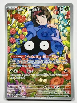 Erika's Tangela 218 Illustration Rare IR Holo Ascended Heroes Pokemon TCG Card - Image 1