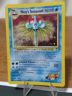 Pokemon TCG Misty's Tentacruel Gym Heroes Holo Rare Card 10/13 Lp - Image 3