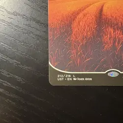 Plains Land Regular Full Art MTG Unstable #212 LP - Image 4