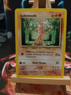 Pokemon TCG Sudowoodo Neo Genesis Card 77/111 Regular LP - Image 1